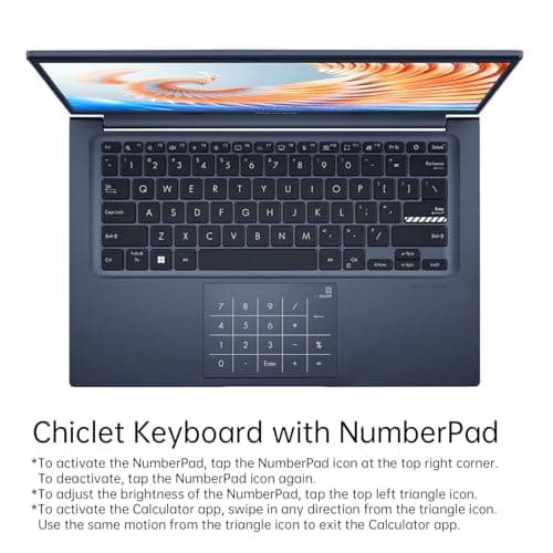 ASUS Vivobook 14 Linux Ubuntu Laptop, 14" FHD Laptop Computer for Student & Business, 13th Gen Intel Core i3-1315U, 8GB RAM, 512GB SSD, NumberPad, Privacy Camera, Wireless Mouse, Linux Ubuntu OS