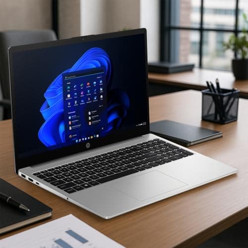 HP Essential 255 G10 Entry Business Laptop, 15.6" FHD Anti-Glare Display, AMD Ryzen 5 7530U, Radeon Graphics, 32GB RAM, 1TB SSD, Wi-Fi 6, USB-C, HDMI, Webcam, Fast Charging, Windows 11 Pro, Silver