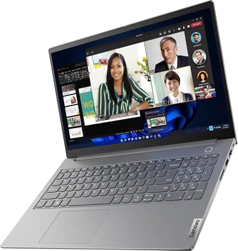 Lenovo ThinkBook 15 Gen 4 Business Laptop (15.6" FHD Anti-Glare, Intel 10-Core i7-1255U, 40GB RAM, 1TB SSD), 1080p Webcam, Fingerprint, Thunderbolt 4, Ethernet, Wi-Fi 6, Win 11 Pro w/Copilot, Grey