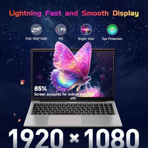 NIMO 15.6 IPS FHD-Laptop, 16GB RAM 1TB SSD Intel Pentium Quad Core N100, Computer with Backlit Keyboard Fingerprint (Beat to i3-1115G4 Up to 3.4GHz) Laptops for Student, Win 11 Red