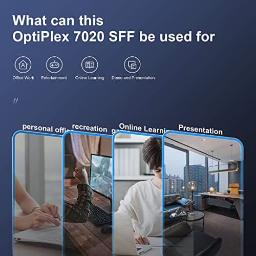 Dell OptiPlex 7020 Desktop Computer, 16GB Ram 256GB SSD, Intel Quad Core i7 4790 up to 4.0GHz, AC8260 Built-in WiFi 5, Dual Monitor Supported, DVD-RW HDMI Windows 10 Pro (Renewed)