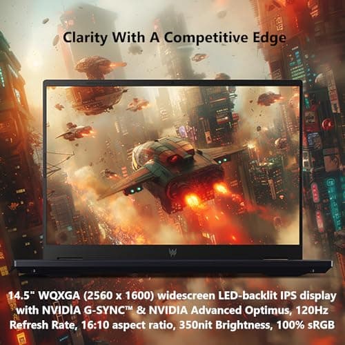 Acer Predator Helios Neo 14 Gaming Laptop | 14.5" WQXGA IPS 120Hz Display | AI-Powered | Intel Core Ultra 7 Processor 155H | NVIDIA GeForce RTX 4060 | 16GB LPDDR5X | 1TB Gen 4 SSD | PHN14-51-797W