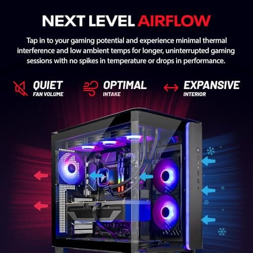 Skytech King 95 Gaming PC Desktop, Ryzen 7 9800X3D 4.7 GHz (5.2 GHz Turbo), NVIDIA RTX 5070 Ti 16GB, 2TB Gen4 NVMe SSD, 32GB DDR5 RAM 6000 RGB, 850W Gold PSU, 360mm ARGB AIO, Wi-Fi, Win 11