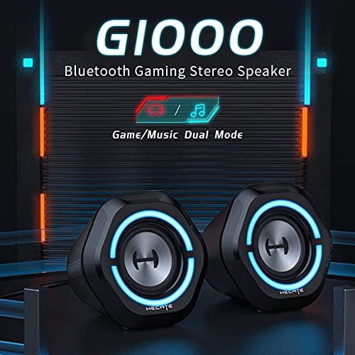 Edifier Bluetooth 5.3 Gaming Speakers,10W PC USB Computer Speakers for Laptop Desktop 3.5mm aux Input Hecate G1000 Black