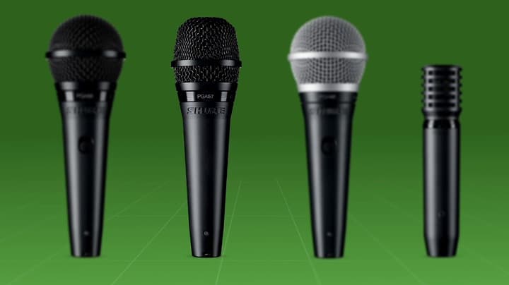 Shure PGA48 Dynamic Microphone - Handheld Mic for Vocals with Cardioid Pick-up Pattern, Discrete On/Off Switch, 3-pin XLR Connector, 15' XLR-to-XLR Cable, Stand Adapter and Zipper Pouch (PGA48-XLR)