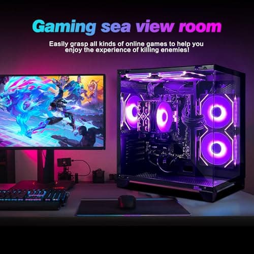 PC Desktop,AMD Ryzen 5 5600GT 3.6GHz,16GB DDR4 RAM 3200MHz,1TB NVME SSD,Supply WiFi/Bluetooth Support for Office, Light Entertainment, Video Editing