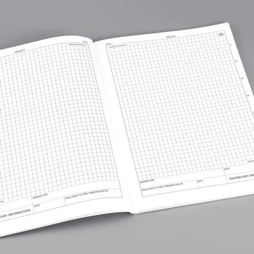 Motiskyy Engineering Notebook 120 Pages Grid Format 8.5" x 11" Paperback Graph Paper Composition Notebook Graph Notepads For Engineer Teacher Architect Designer Scientist (Green,10 Pcs)