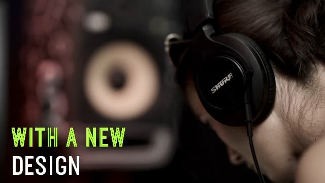 Shure SRH840A Over-Ear Wired Headphones for Critical Listening & Monitoring, Professional Headset, Tailored Frequency Response, Superior Detailed Sound, Adjustable & Collapsible Design - 2022 Version