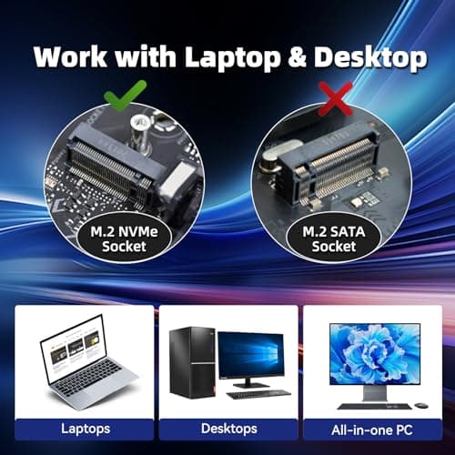 KingSpec SSD 1TB, M.2 NVMe Gen3x4 SSD 2280 - Up to 2400MB/s, Internal Solid State Drive with 3D NAND Flash, Compatible with Desktop and Laptop
