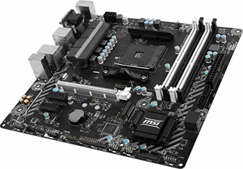 MSI Gaming AMD Ryzen B350 DDR4 VR Ready HDMI USB 3 CFX micro-ATX Motherboard (B350M BAZOOKA)