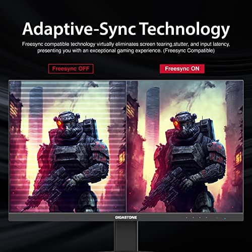 Gigastone 24 inch IPS LED Back Light Gaming Monitor 3-Pack 165Hz FHD 1920 x 1080, 1080P 178° Wide View, Triple Monitor, Built-in Speakers, FreeSync, Ergonomic Tilt VESA Mount,DP,HDMI