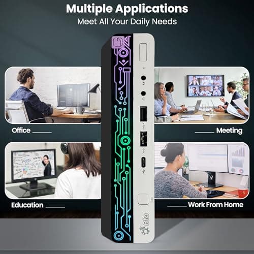 BTO HP RGB G4 Mini PC - Intel Core i5-8th Gen Upto 3.50Ghz | 32GB DDR4 Ram | 1TB NVMe SSD | New Dual FHD 24-inch Monitors | Windows 11 Pro | RGB Keyboard Set | Micro pc Home/Office (Renewed)