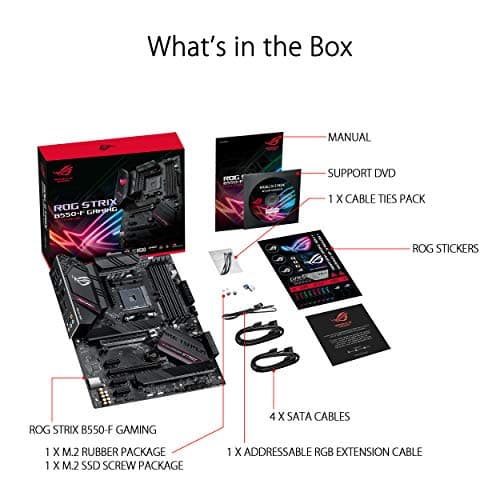 ASUS ROG Strix B550-F Gaming Motherboard, AMD AM4 Zen 3 Ryzen 5000