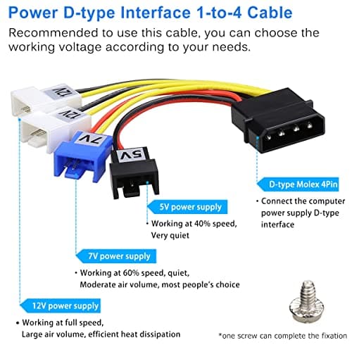 GDSTIME Graphic Card Fans, PCI Slot 3 x 90mm 92mm Fans, Graphics Card Cooler, Video Card VGA Cooler