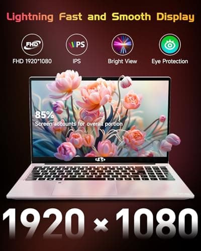 NIMO 15.6 FHD Student Laptop, 16GB RAM, 1TB SSD, Intel Pentium Quad-Core N100(Beat to i3-1115G4, Up to 3.4GHz), 2 Years Warranty, Backlit Keyboard, Fingerprint, Win 11, Rose Gold