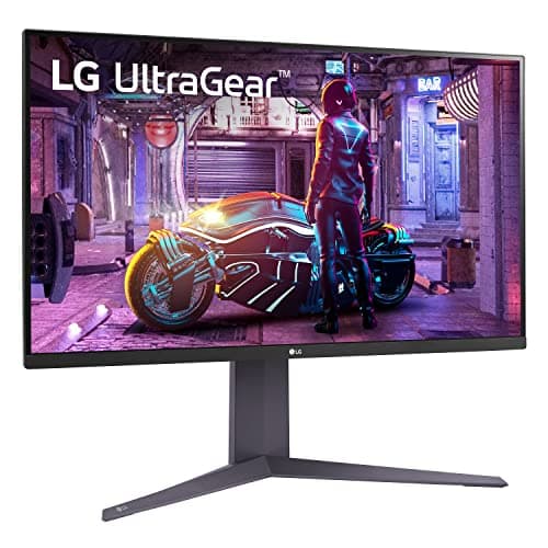 LG 32GQ750-B 32-inch Ultragear 4K UHD (3840 x 2160) Gaming Monitor, 144Hz, 1ms, AMD FreeSync Premium, HDR10, Reader Mode, Built-in Speaker, HDMI, DisplayPort, Tilt/Height/Pivot Stand, Black