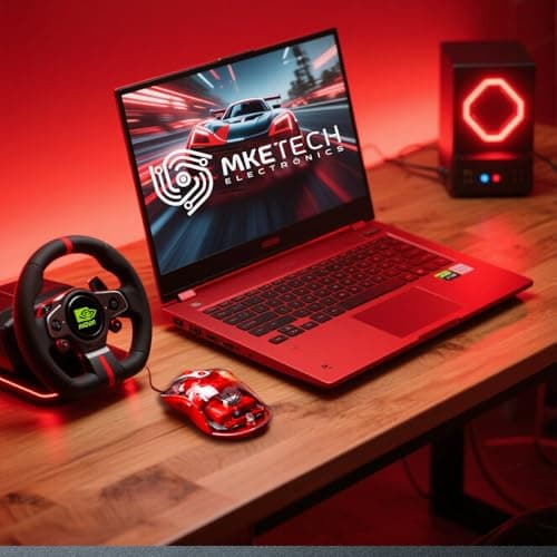 Pegasus Transparent Wireless Gaming Mouse with RGB Lighting, Bluetooth, Adjustable DPI, Red (MKE 830)