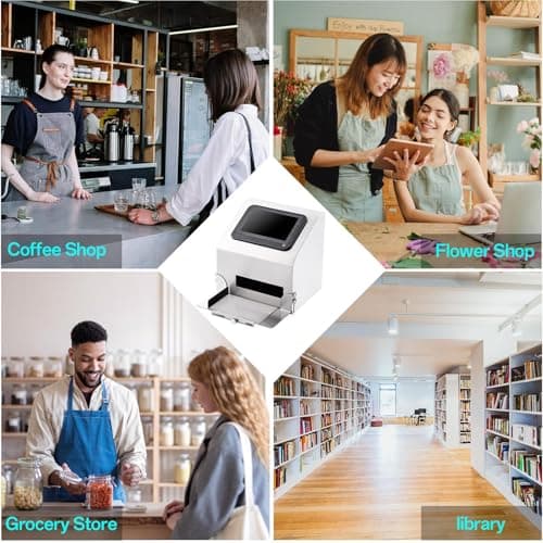 Automatic Coding Machine | 5 Inch LCD Screen Desktop Inkjet Date Coder,High-Resolution Batch Coding Printer with 42ml Ink Cartridge for Date, Picture, Batch Number, Label
