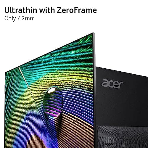 Acer SB272U Ebiip 27" WQHD 2560x1440 IPS Zero-Frame Gaming Office Monitor | AMD FreeSync Technology | Ultrathin Stylish Design | 100Hz | 1ms VRB | Low Blue Light | Display Port & 2 x HDMI 2.0 Ports