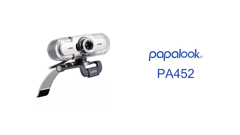 papalook PA452 Full HD 1080P Webcam with Microphone, Plug and Play USB Web Camera 65° View Angle for PC Computer Laptop Video Calling Online Class YouTube Zoom Meeting Teams, Compatible with Windows