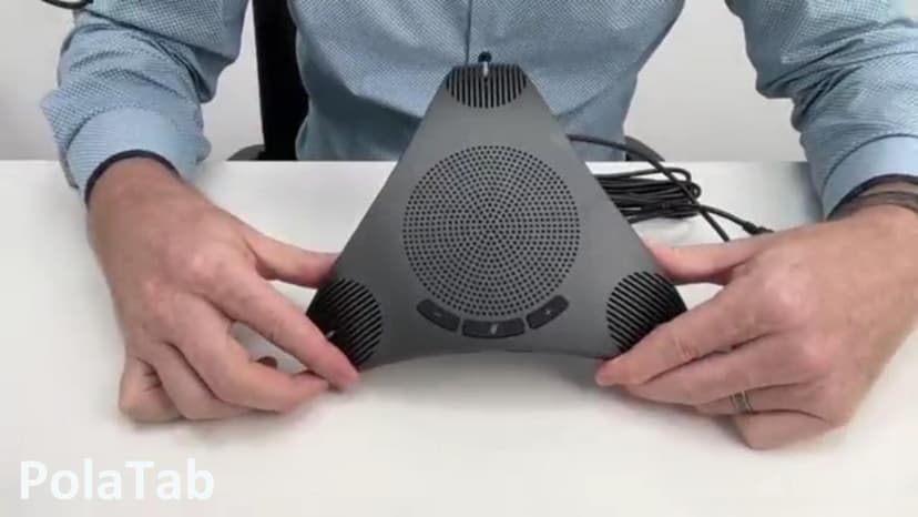 Conference Speaker and Microphone, 360° Omnidirectional USB Speakerphone Microphone with USB Hub, Noise Reduction/Echo Cancellation Computer Microphone for 8-10 People Business Conference, Home Office