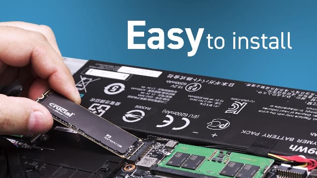 Crucial P3 500GB PCIe Gen3 3D NAND NVMe M.2 SSD, up to 3500MB/s - CT500P3SSD8