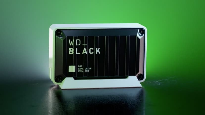 WD_BLACK 1TB D30 Game Drive SSD- Portable External Solid State Drive, Compatible with Xbox and PC, Up to 900MB/s - WDBAMF0010BBW-WESN