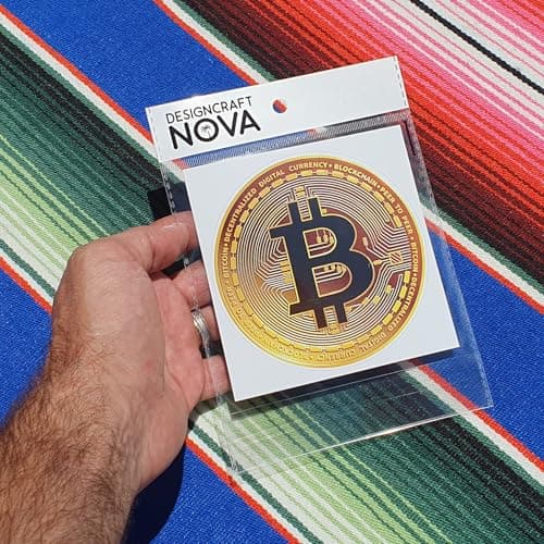 Crypto Mining Bull Trading Bitcoin Money Sticker – Cryptocurrency Enthusiast Car Bumper & Window Sticker Laptop Skateboard Luggage Sticker for Truck Hardhat Stickers for Men and Woman 4.5" so38