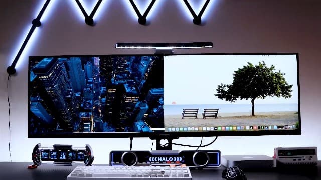 INNOCN Ultrawide Monitor 43.8" WFHD 3840 x 1080p 120Hz 32:9 IPS Computer Split Screen 96% DCI-P3 HDR400 FreeSync Premium USB Type-C HDMI Height Adjustable Mountable - 44C1G