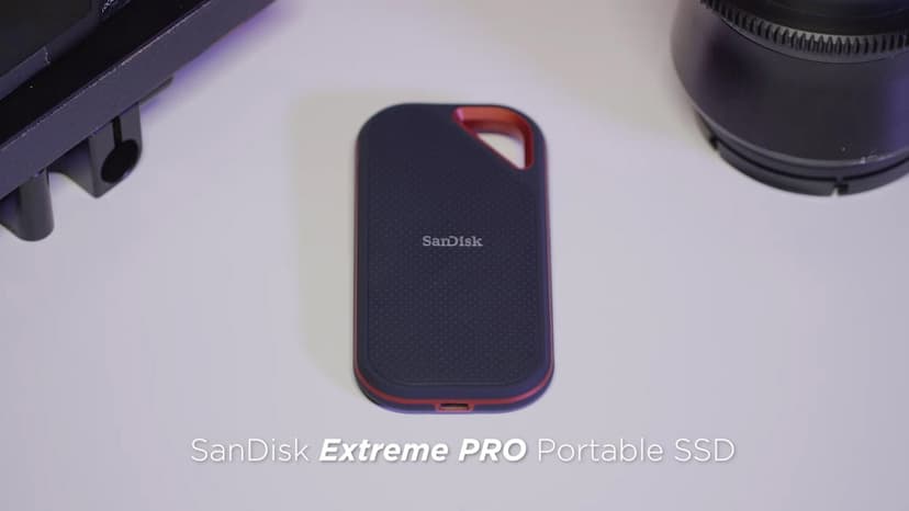 SanDisk 4TB Extreme PRO Portable SSD - Up to 2000MB/s - USB-C, USB 3.2 Gen 2x2, IP65 Water and Dust Resistance, Updated Firmware - External Solid State Drive - SDSSDE81-4T00-G25