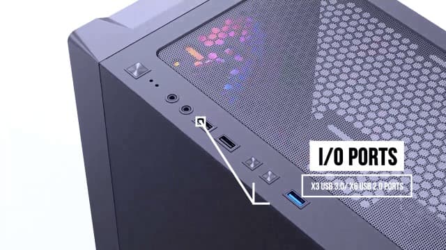 Blackout Computers Gaming Desktop PC Computer, Intel Core i7 3.6 GHz up to 4.0 GHz,AMD Radeon RX 580 8G GDDR5,16GB RAM,1TB NVME SSD, Windows 10 Pro, WiFi, Bluetooth 5.0, VR Ready,RGB Fans x4 (Renewed)