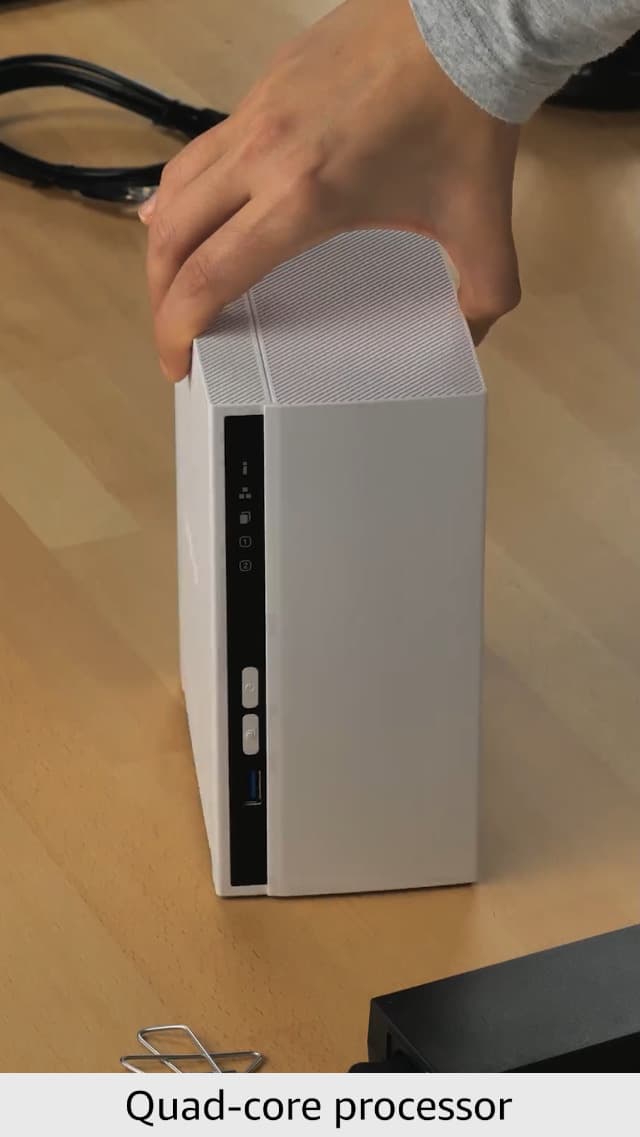 QNAP TS-233-US 2 Bay Affordable Desktop NAS with ARM Cortex-A55 Quad-core Processor and 2 GB DDR4 RAM (Diskless)