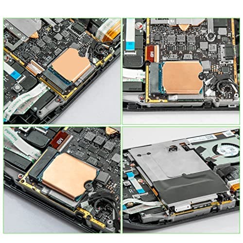 Heatsink Thermal Pad for Steam Deck SSD, M.2 2230 NVME SSD Copper Heat Sink Cooling Thermal Pastes Back Cover Opening Tools Back Screws Replacements Screwdriver Repair Kit for Stream Deck SSD