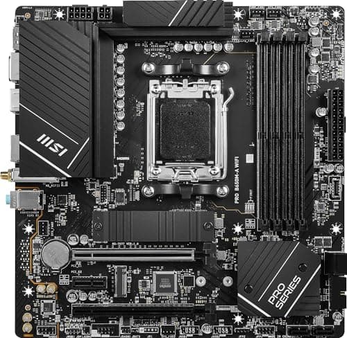 INLAND AMD Ryzen 7 7700X CPU Processor with MSI PRO B650M-A WiFi ProSeries Motherboard (AM5, mATX, DDR5, M.2, USB 3.2 Gen 2, Wi-Fi 6E), Sold by Micro Center