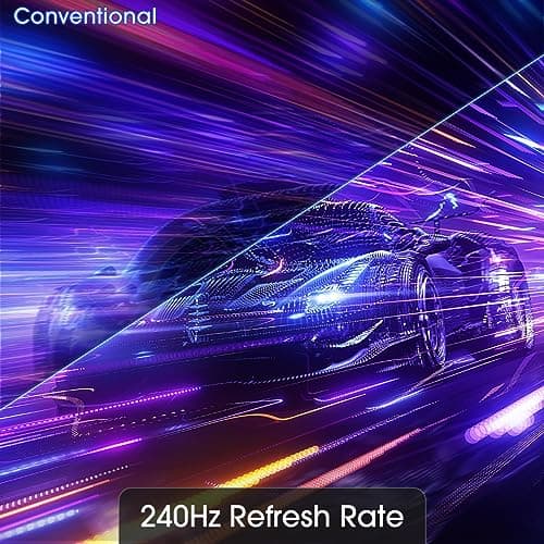 Sceptre New 24.5-inch Gaming Monitor 240Hz 1ms DisplayPort x2 HDMI x2 100% sRGB AMD FreeSync Premium Build-in Speakers, Machine Black 2024 (E255B-FWD240 Series)