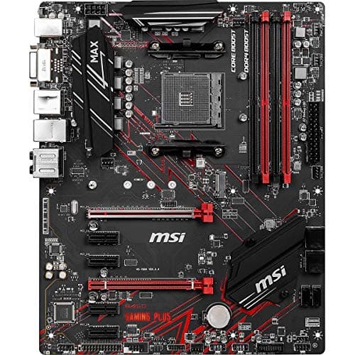 MSI Performance Gaming AMD Ryzen 2ND and 3rd Gen AM4 M.2 USB 3 DDR4 DVI HDMI Crossfire ATX Motherboard (B450 GAMING PLUS Max)