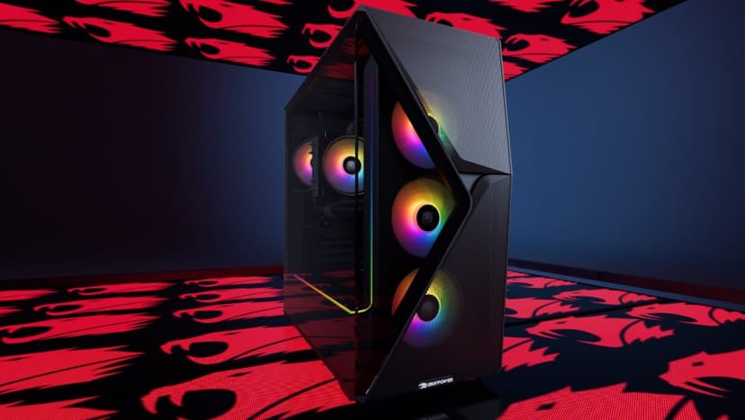 iBUYPOWER Slate MESH Gaming PC Desktop Computer (AMD Ryzen 7 9700X CPU, AMD Radeon RX 7800XT 16GB GPU, 32GB DDR5 Non-RGB 5200MHz RAM (16x2), 1TB NVMe SSD, WiFi Ready, Windows 11 Home) - SMA7R78XT02