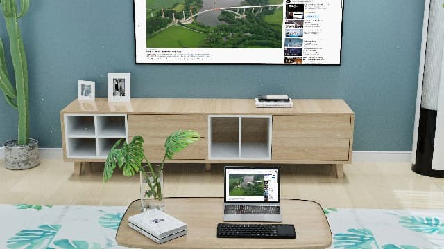 Arteck Universal Backlit 7-Colors Bluetooth Touch TV Keyboard with Easy Media Control and Build-in Touchpad for TV-Connected Computer, Smart TV, Desktop, Laptop, iPad, Surface, Tablet, HTPC