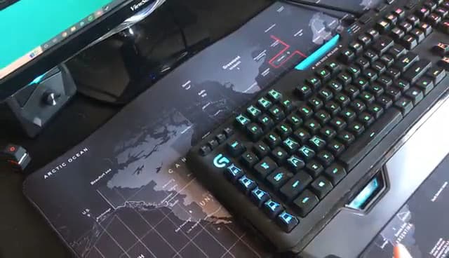 XXL Professional Large Mouse Pad & Computer Game Mouse Mat (35.4x15.7x0.1IN, Map) (90 * 40 Map)