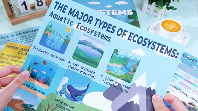 Pasimy 11 Pcs Science Posters for Classroom Ecosystems Teaching Poster Ecosystems Biological Food Chain Bulletin Board for Classroom Decoration Teacher Middle High School Educational Library Home