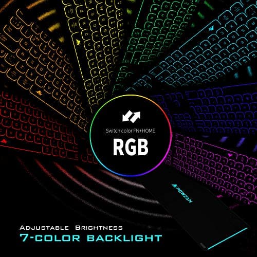 Aluminum Quiet Wired Keyboard Backlit- Slim Chiclet Keyboard Compatible with Apple iMac, MacBook, Mac and PC, USB Numeric Keypad RGB Lighted Key - Space Gray