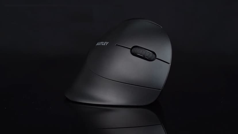 AUTLEY Ergonomic Mouse for Small Hands, 2.4GHz Optical Wireless Vertical Mouse, Less Noise, 800/1200/1600 DPI, 6 Buttons, Right Handed, for Laptop, PC, Computer, Mac, Black