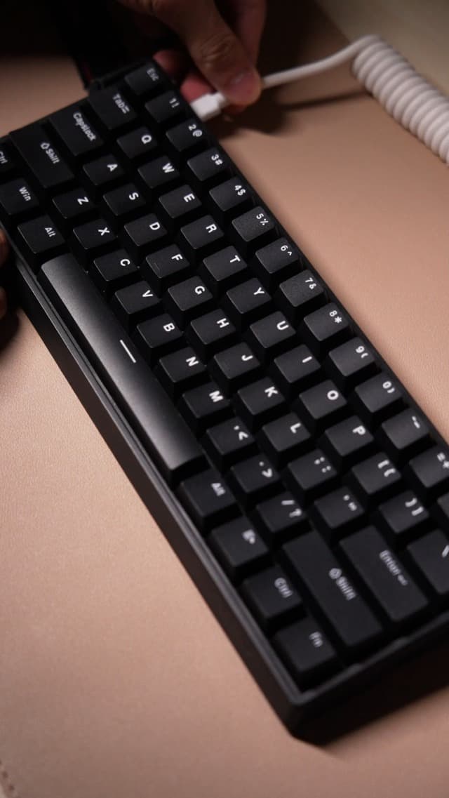 Aula WIN60 HE - 60% Mechanical Gaming Keyboard Wired, Magnetic Switch Hot Swappable, Adjustable Actuation Rapid Trigger Mode, 8000 Hz Polling Rate, RGB Small Keyboard 60 Percent Compact Design for PC
