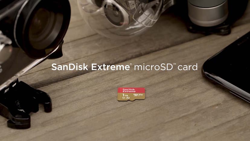 SanDisk 512GB Extreme microSDXC UHS-I Memory Card with Adapter - Up to 190MB/s, C10, U3, V30, 4K, 5K, A2, Micro SD Card - SDSQXAV-512G-GN6MA
