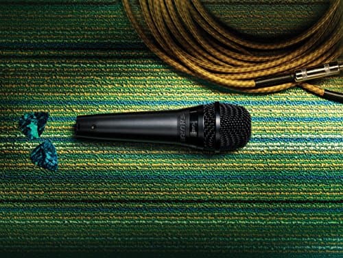 Shure PGA57 Dynamic Microphone - Professional Quality Instrument Mic with Cardioid Pick-up Pattern, 3-in XLR Connector, 15' XLR-to-XLR Cable, Stand Adapter and Zipper Pouch, (PGA57-XLR)