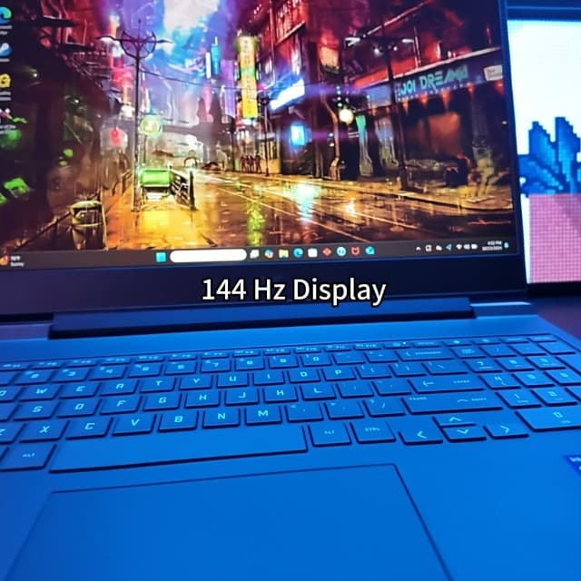 HP Victus 15.6 i5 Gaming Laptop, 15.6" FHD 1920*1080 144Hz, Intel Core i5-12450H, NVIDIA GeForce RTX 3050, 32GB RAM, 1TB SSD, Backlit KB, Touchpad, SD Card Reader, Webcam, HDMI, Wi-Fi 6, W11 H, Blue