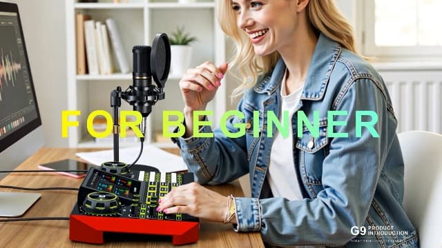 Podcast Microphone Bundle with Live Sound Card Audio Mixer, Podcast Equipment Bundle Sound Board with 3.5mm Condenser Microphone for Pc/Phone Live Streaming Singing Gaming,Voice Changer, Denoise
