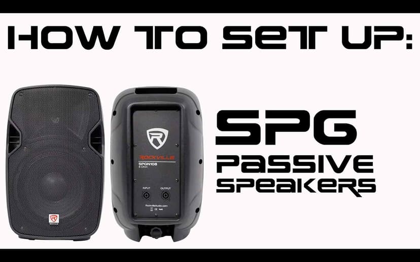 Rockville SPG88 400W Peak 8" Passive PA Speaker 8 Ohm, Lightweight ABS Cabinet, High-Sensitivity Driver, Durable Design, for DJs and Live Events
