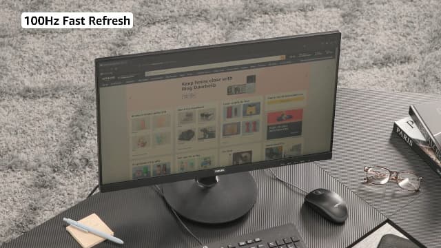 PHILIPS 24 inch Frameless Full HD (1920 x 1080) 100Hz Monitor, VESA, HDMI x1, VGA Port x1, Eye Care, 4 Year Advance Replacement Warranty, 241V8LB