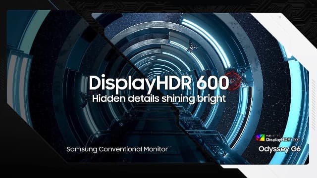 Samsung 32" Odyssey QHD G65B Curved Gaming Monitor, 240Hz, 1ms (GTG), HDR 600, Gaming Hub, 1000R, AMD FreeSync Premium Pro, LS32BG652ENXGO
